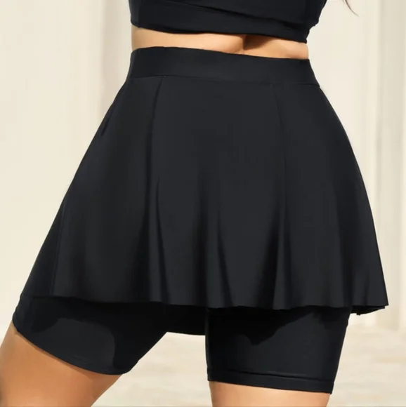 NWT ANTI-FLOAT SKIRTED SWIM SHORTS 6X - Picture 2 of 5